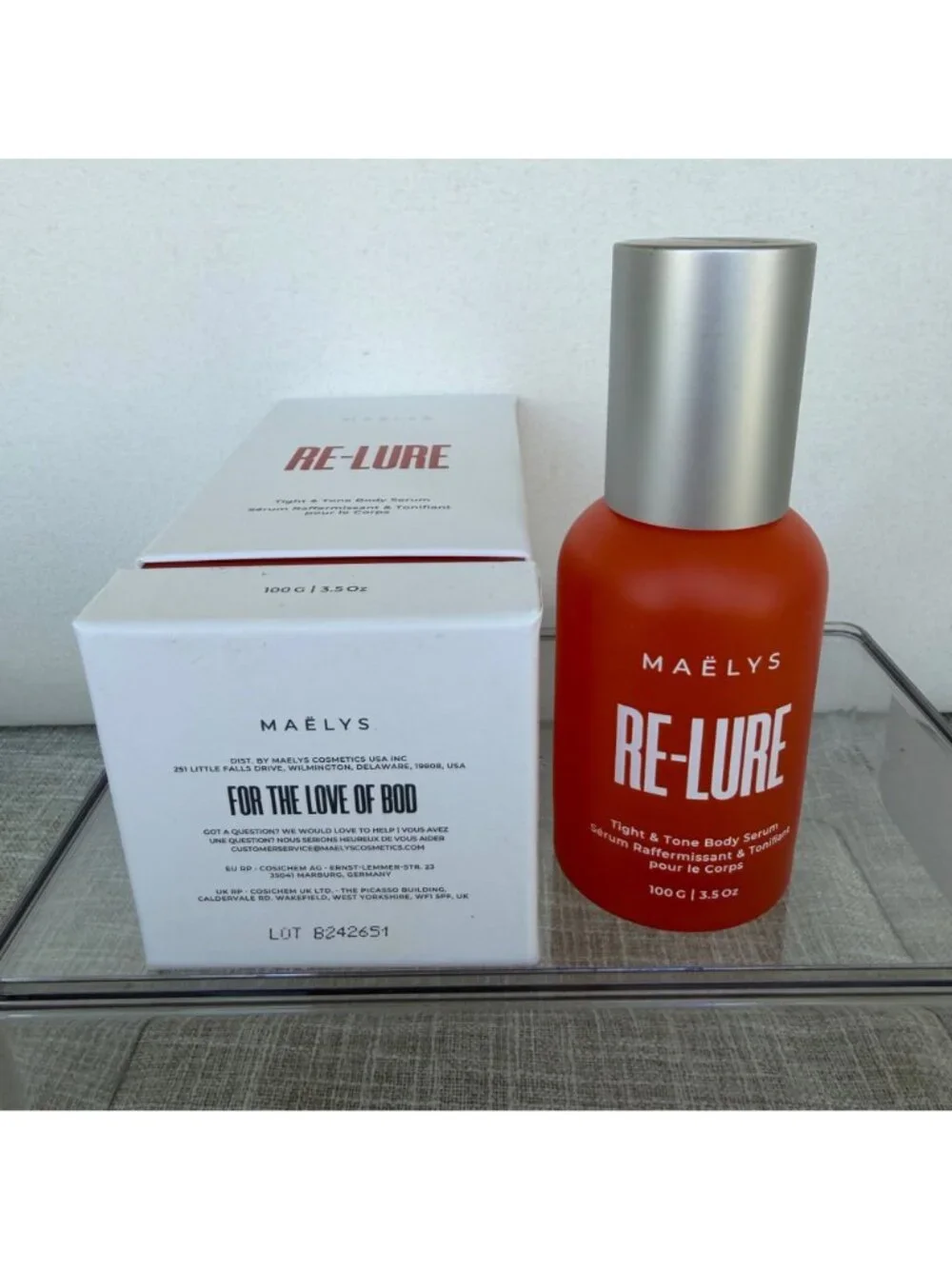 $69 NEW MAELYS RE-LURE TIGHT & TONE BODY SERUM 3.5OZ
